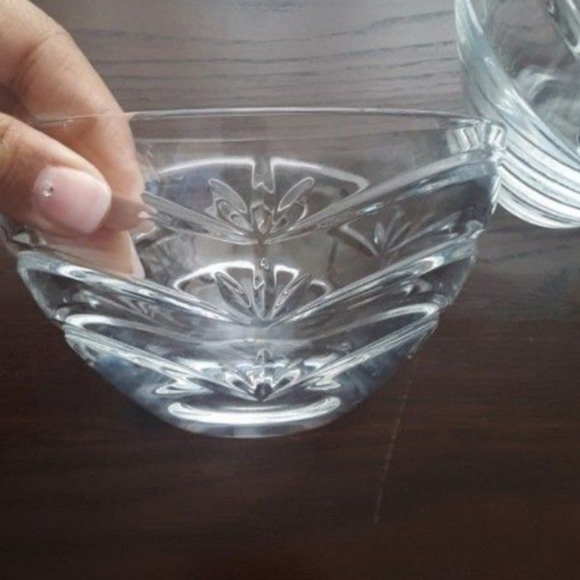 Kathy Ireland Crystal Set Glass Vase & Candy Bowl - Picture 7 of 10